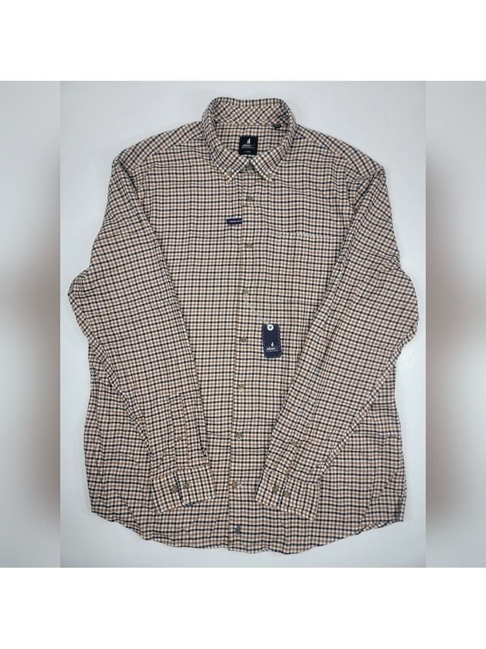 NEW Johnnie O Sycamore Button Shirt Plaid Cotton Wool Blend Flannel Men's XL NWT
